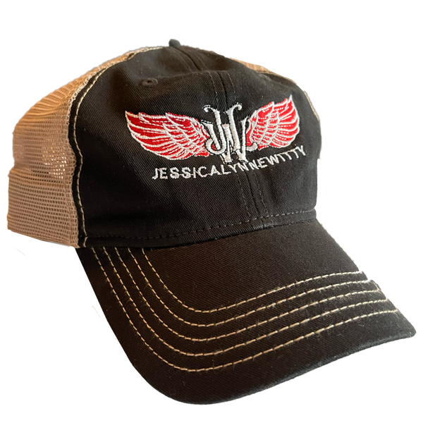 Jessica Lynne Witty Logo Embroidered Super Soft Mesh Trucker Hat