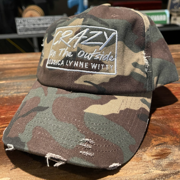 Jessica Lynne Witty Crazy On The Outside Camo Hat