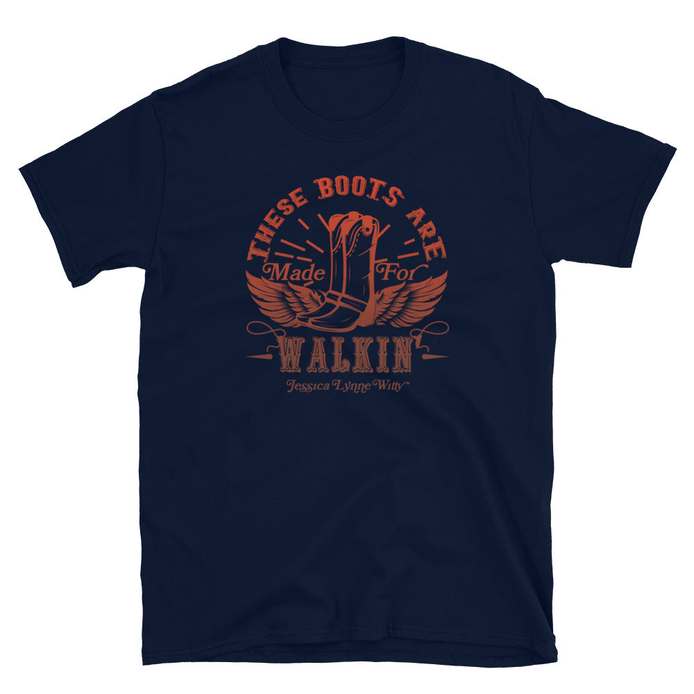 Jessica Lynne Witty These Boots Are Made For Walkin' Short-Sleeve Unisex T-Shirt